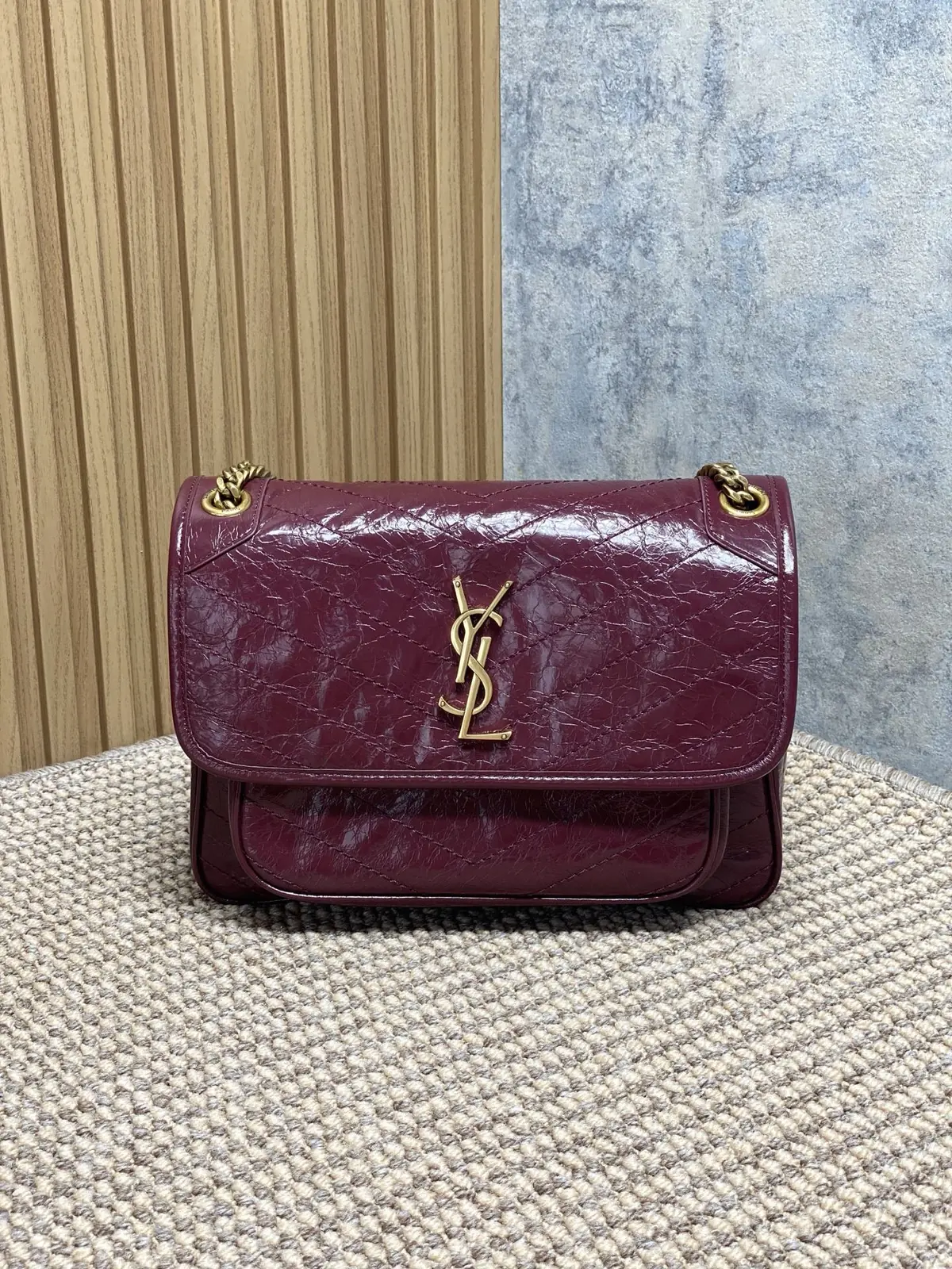 YSL Style Leather Top Handle Bag Lookbook Reference image 1