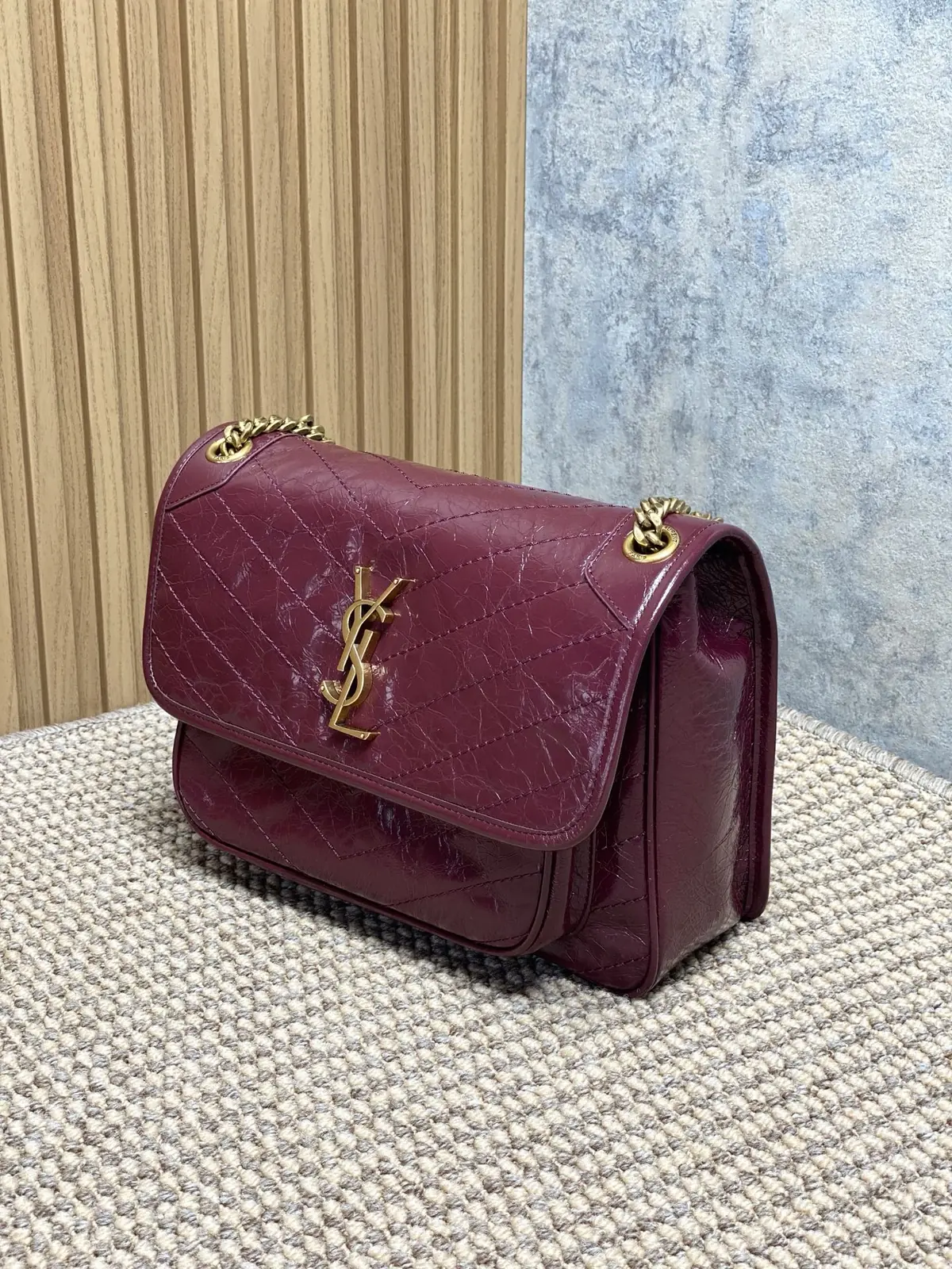 YSL Style Leather Top Handle Bag Lookbook Reference image 2