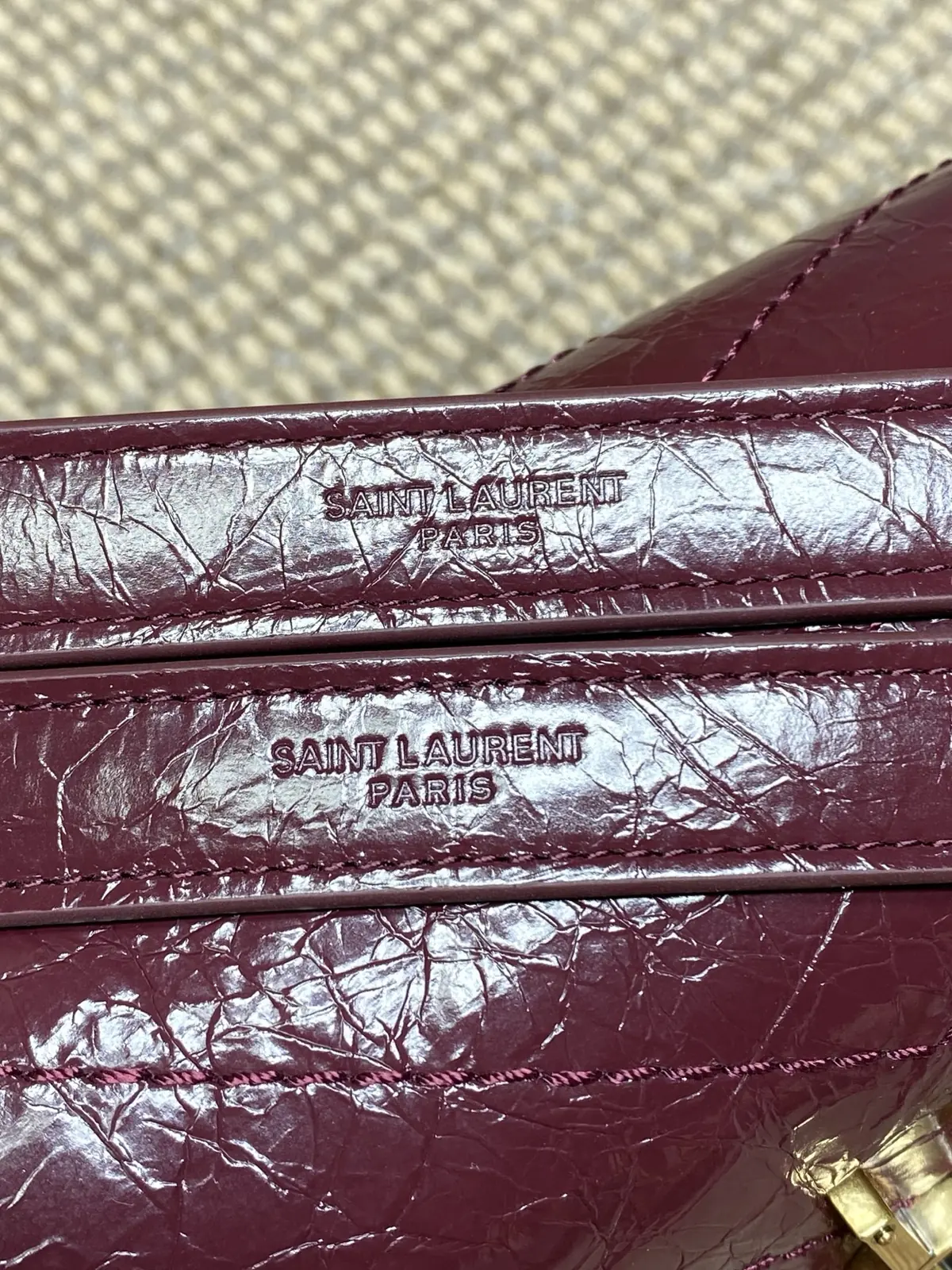 YSL Style Leather Top Handle Bag Lookbook Reference image 5