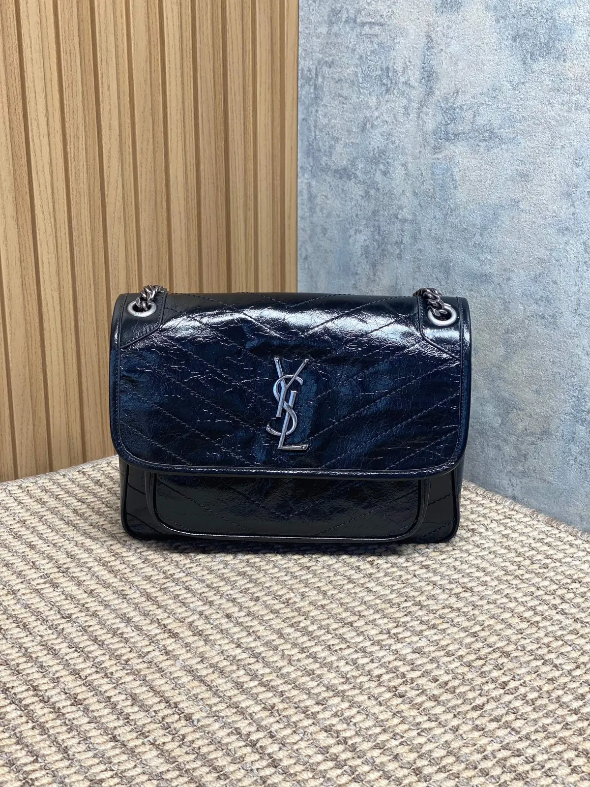 YSL Style Leather Top Handle Bag Lookbook Reference image 1