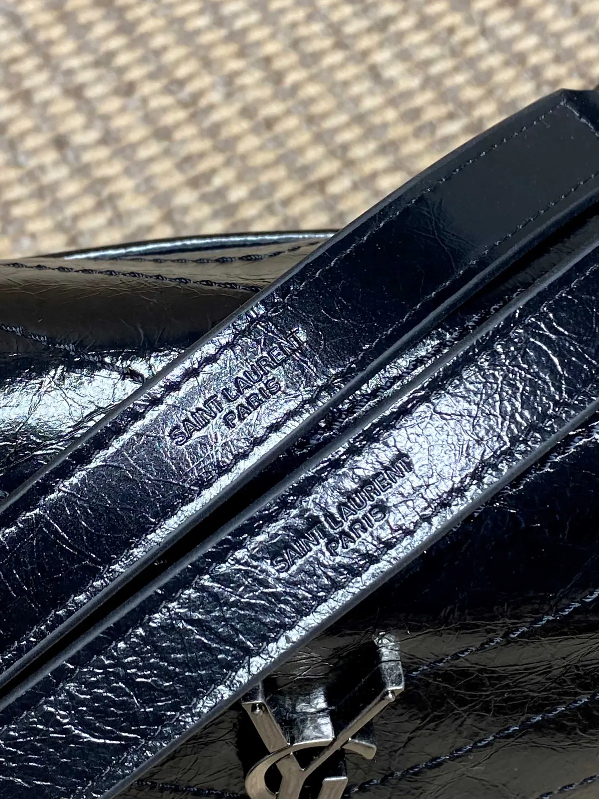 YSL Style Leather Top Handle Bag Lookbook Reference image 6