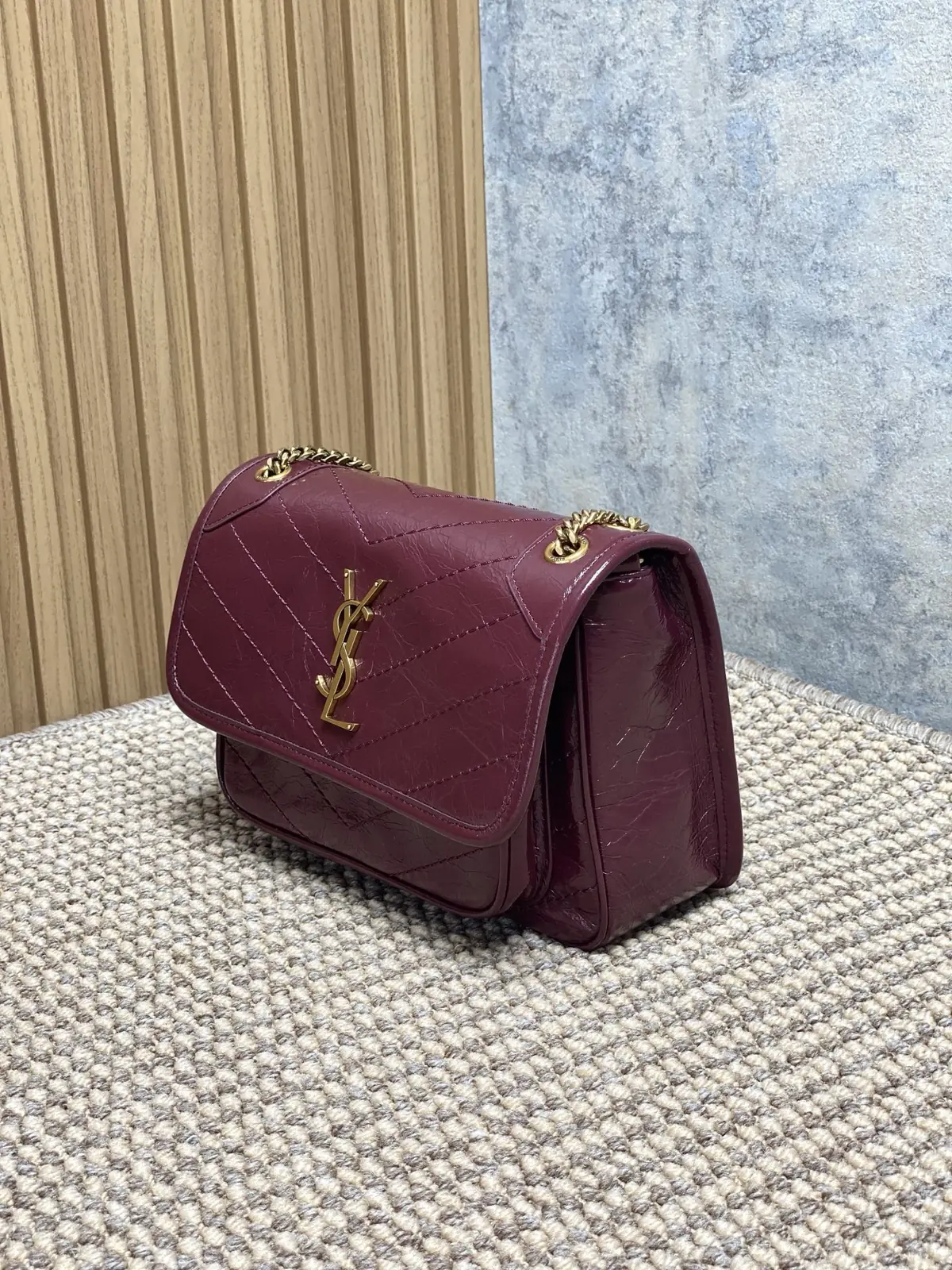 YSL Style Leather Top Handle Bag Lookbook Reference image 2