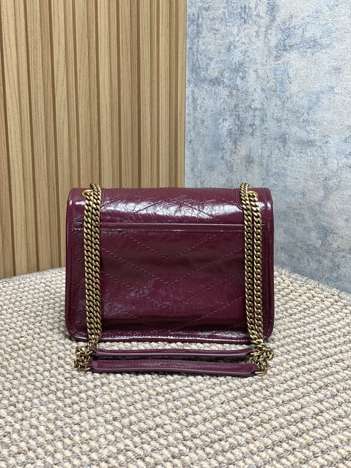 YSL Style Leather Top Handle Bag Lookbook Reference image 3