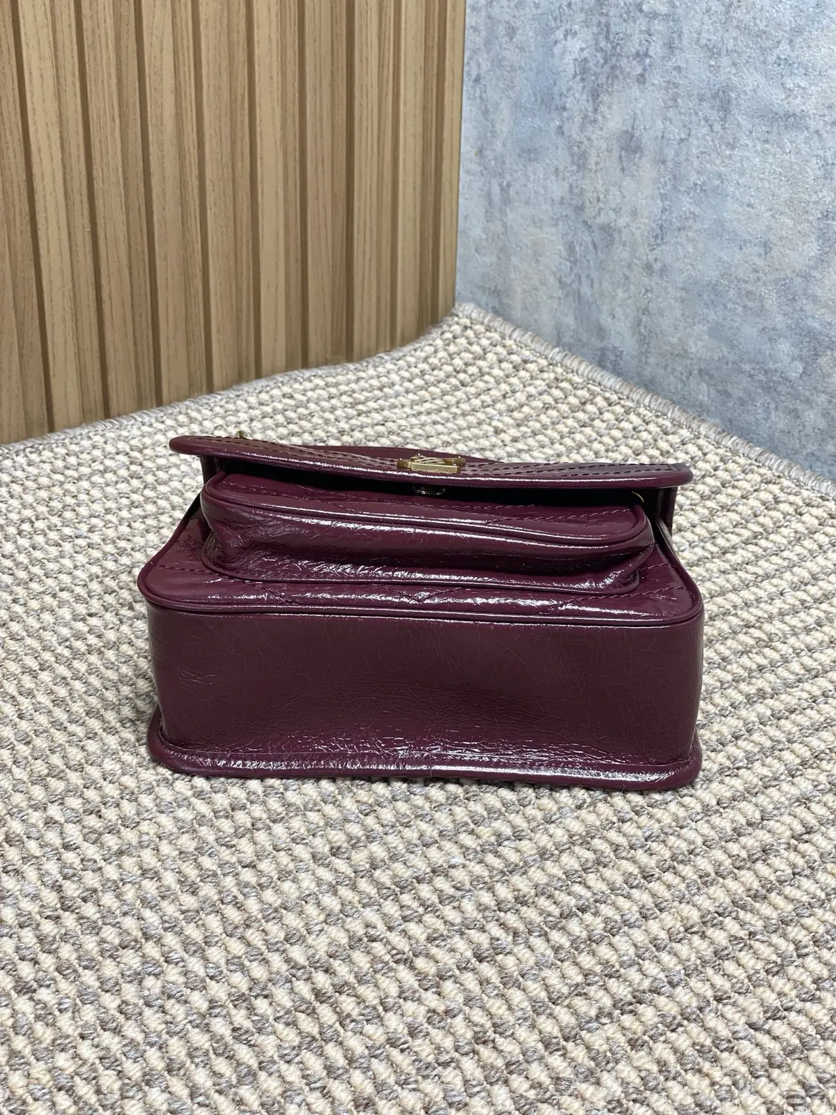 YSL Style Leather Top Handle Bag Lookbook Reference image 4