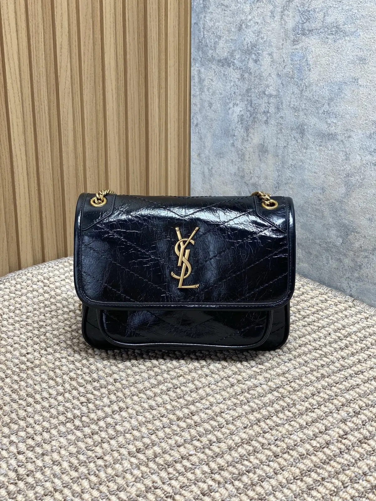 YSL Style Leather Top Handle Bag Lookbook Reference image 1