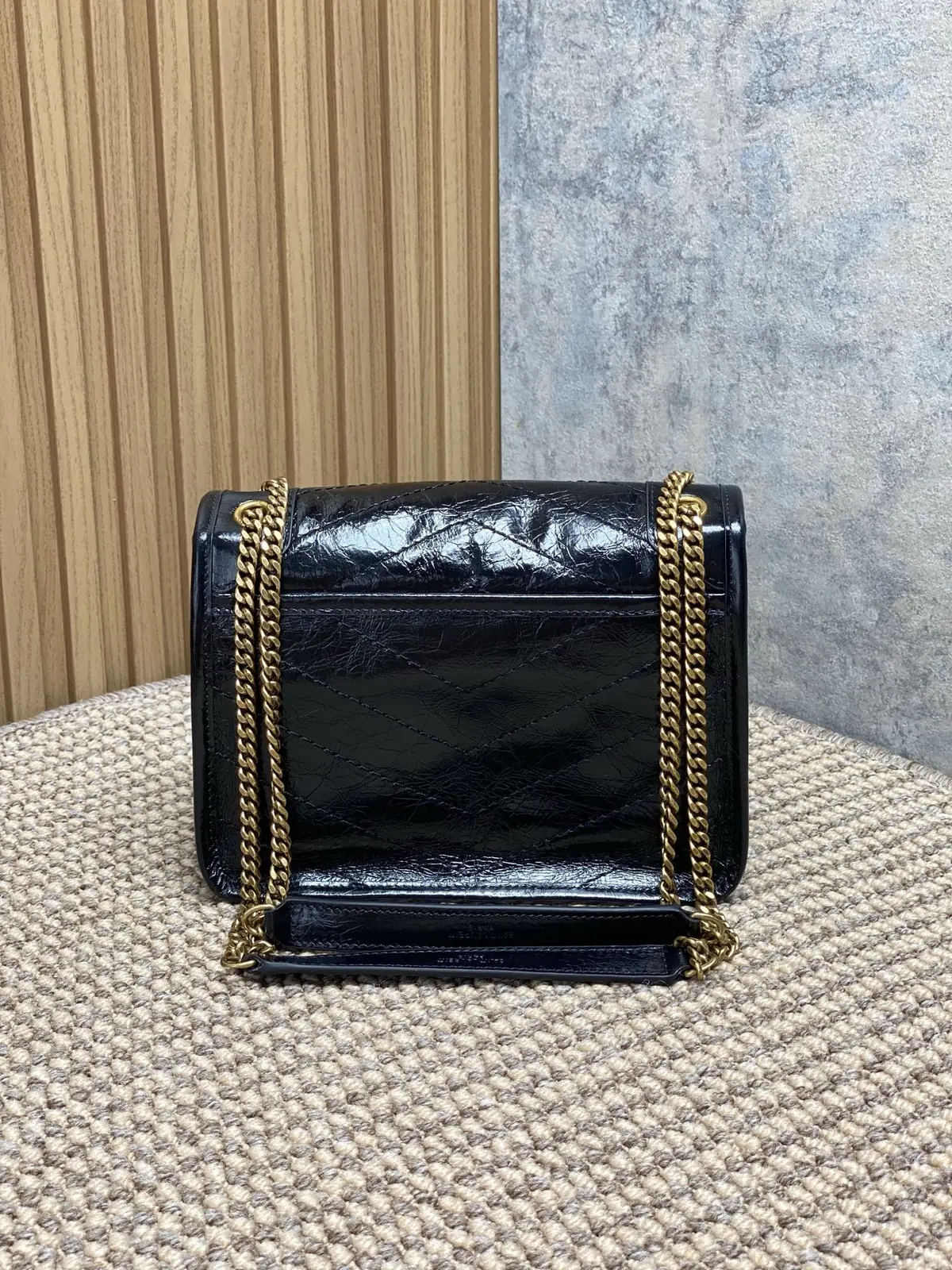 YSL Style Leather Top Handle Bag Lookbook Reference image 2