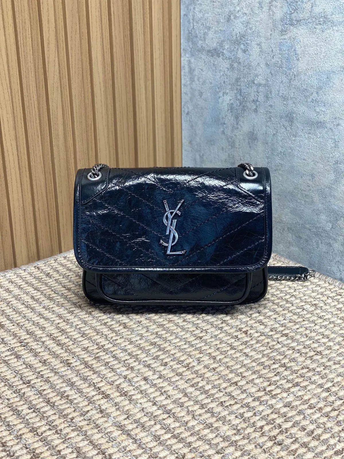 YSL Style Leather Top Handle Bag Lookbook Reference image 1