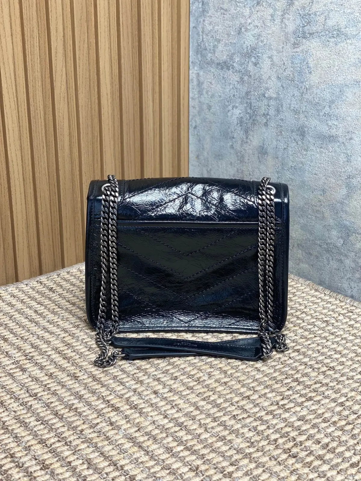 YSL Style Leather Top Handle Bag Lookbook Reference image 2