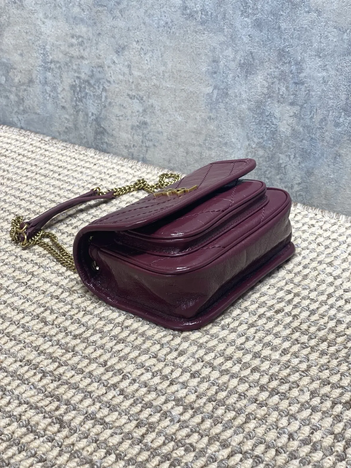 YSL Style Leather Top Handle Bag Lookbook Reference image 3