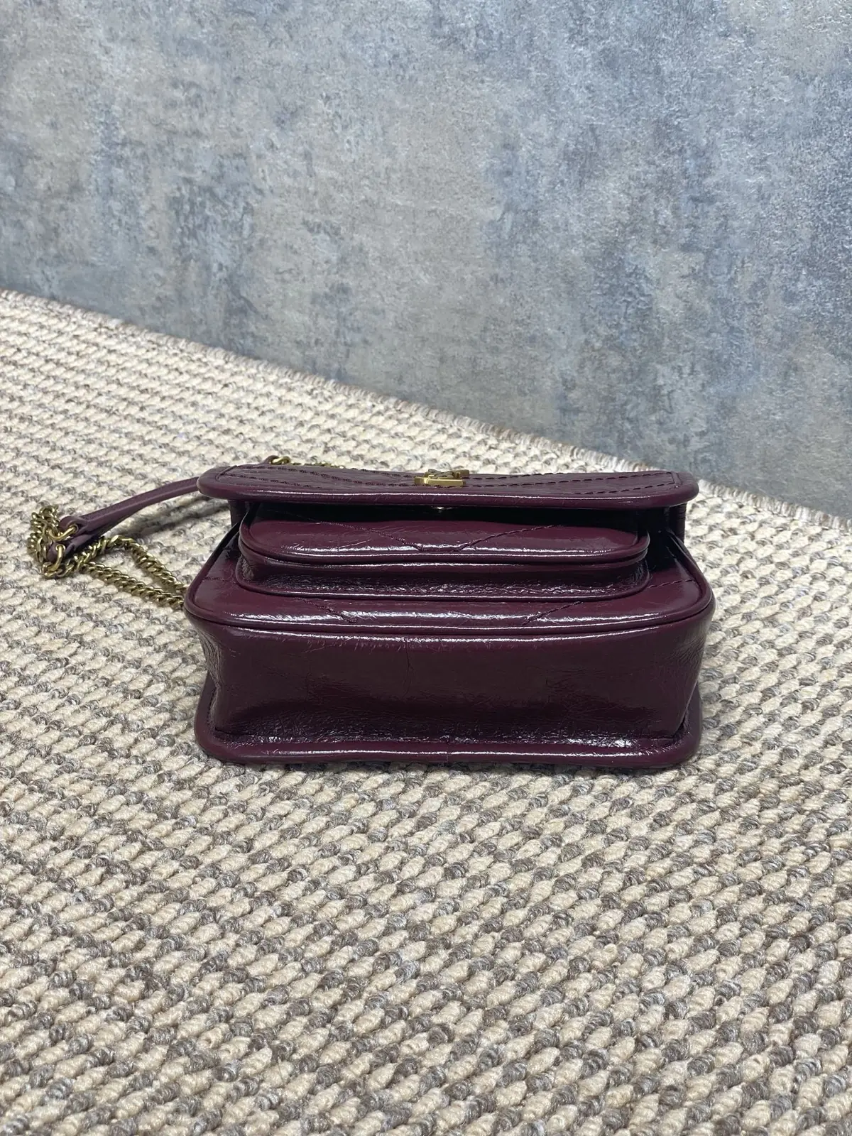 YSL Style Leather Top Handle Bag Lookbook Reference image 4