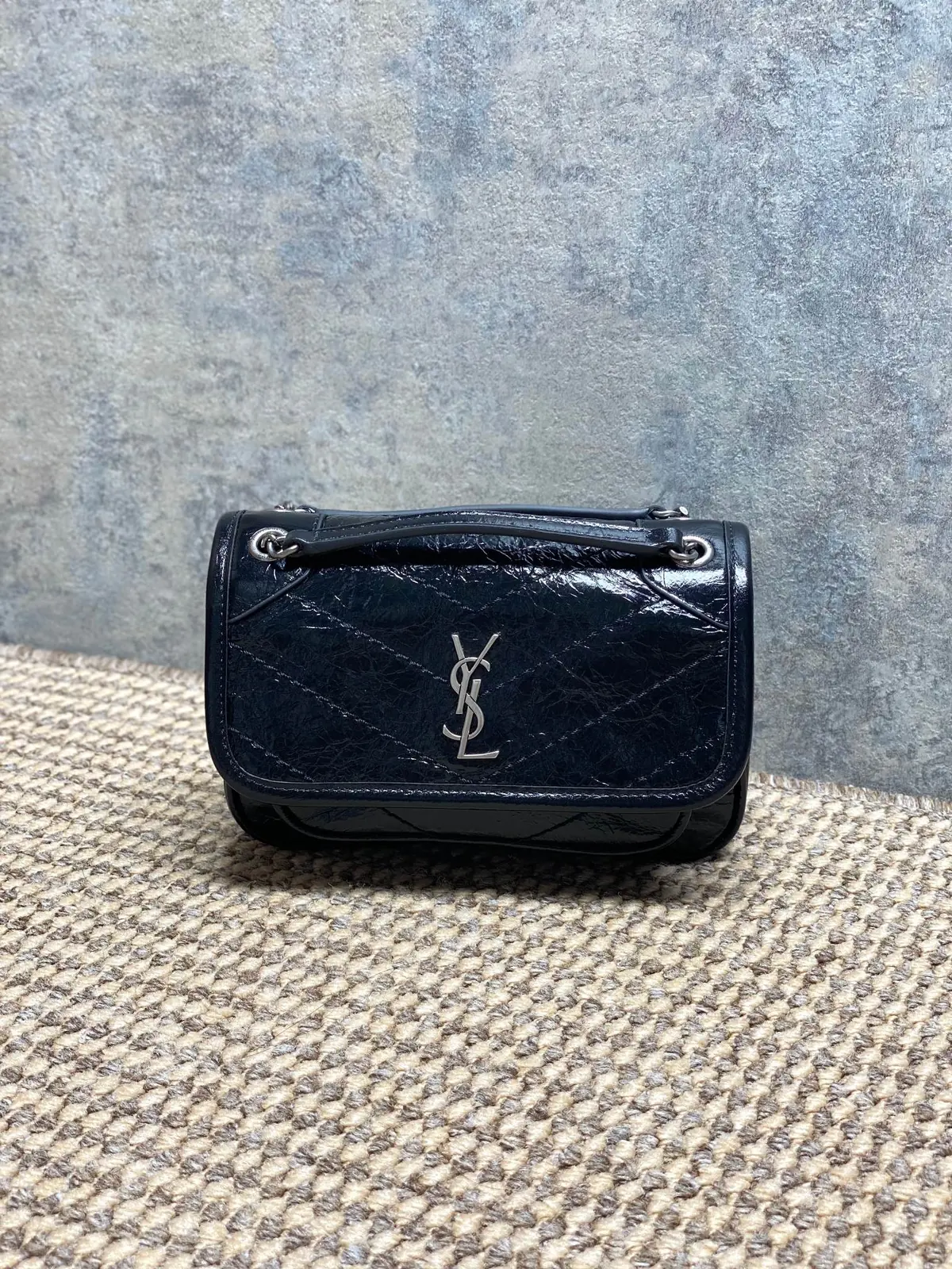 YSL Style Leather Top Handle Bag Lookbook Reference image 1
