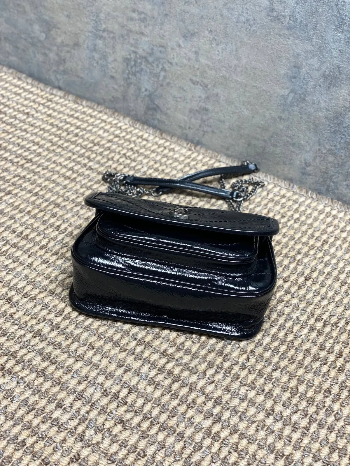 YSL Style Leather Top Handle Bag Lookbook Reference image 3