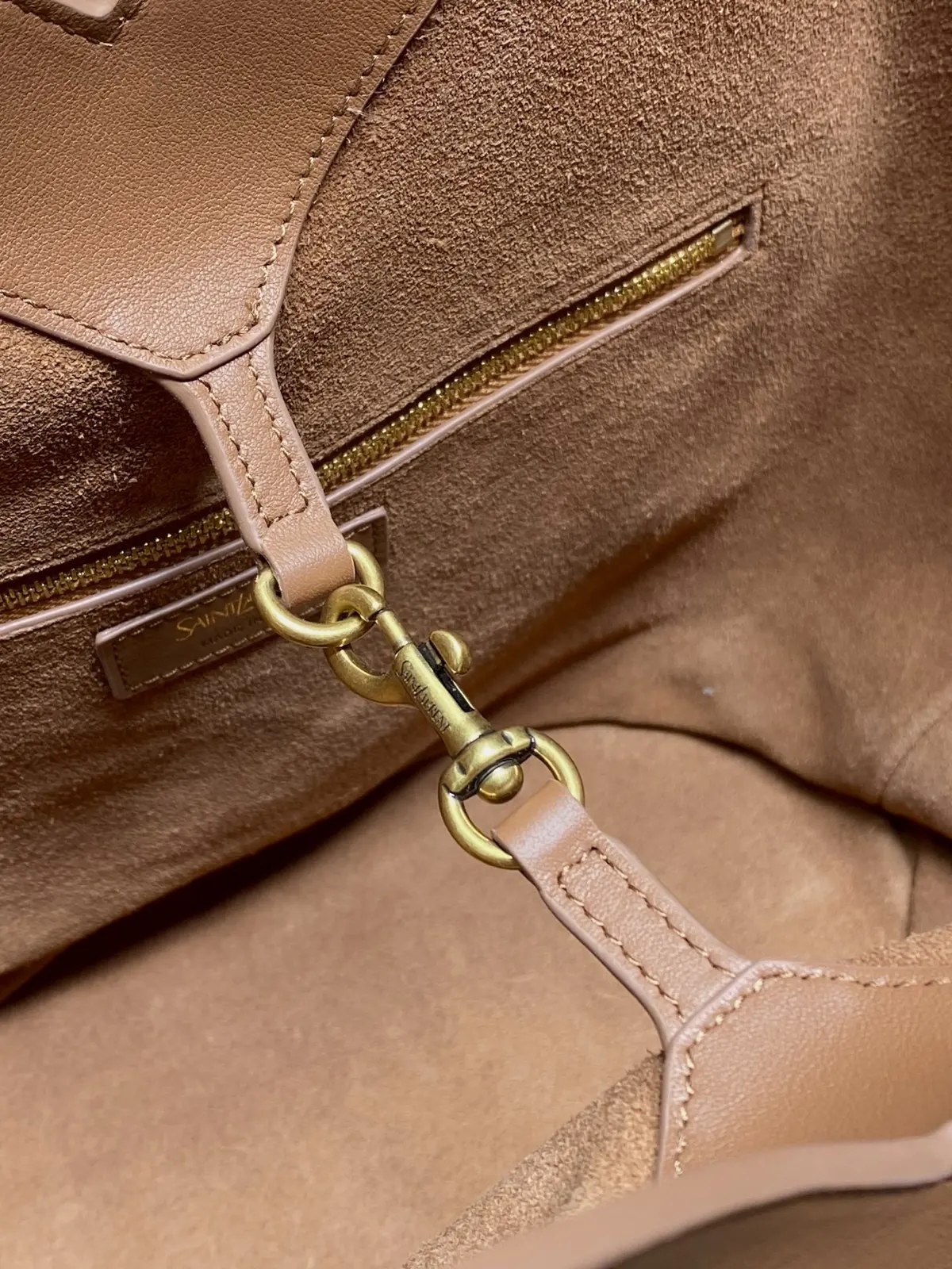 YSL Style Leather Tote Bag Lookbook Reference image 6