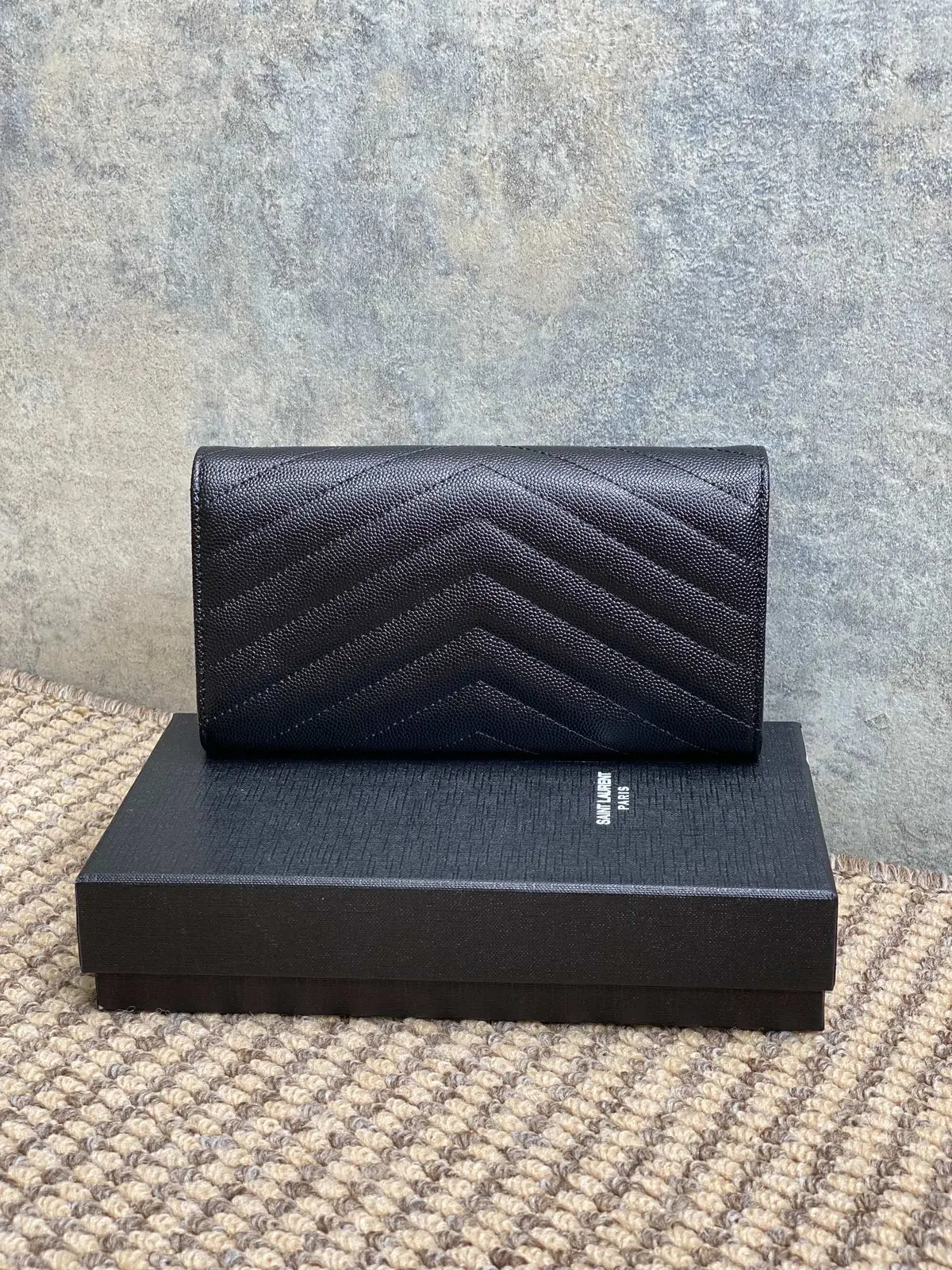 YSL Style Leather Wallet Lookbook Reference image 2