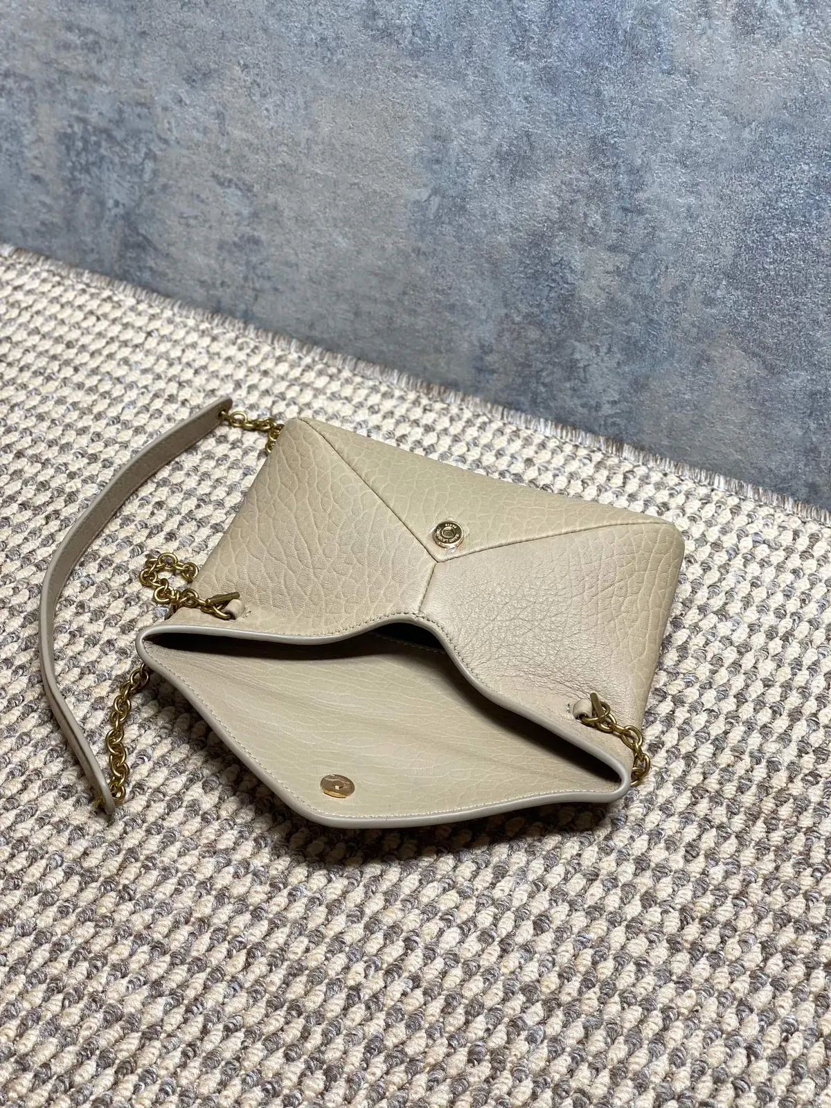 YSL Style Red Leather Card Holder Lookbook Reference image 5