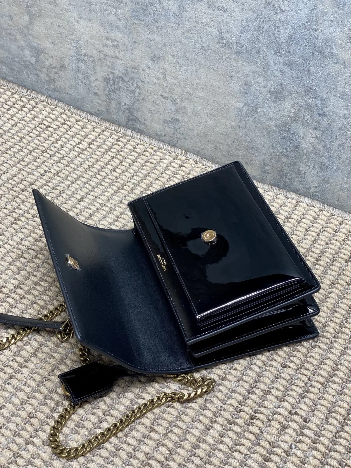 YSL Style Red Leather Crossbody Bag Lookbook Reference image 6