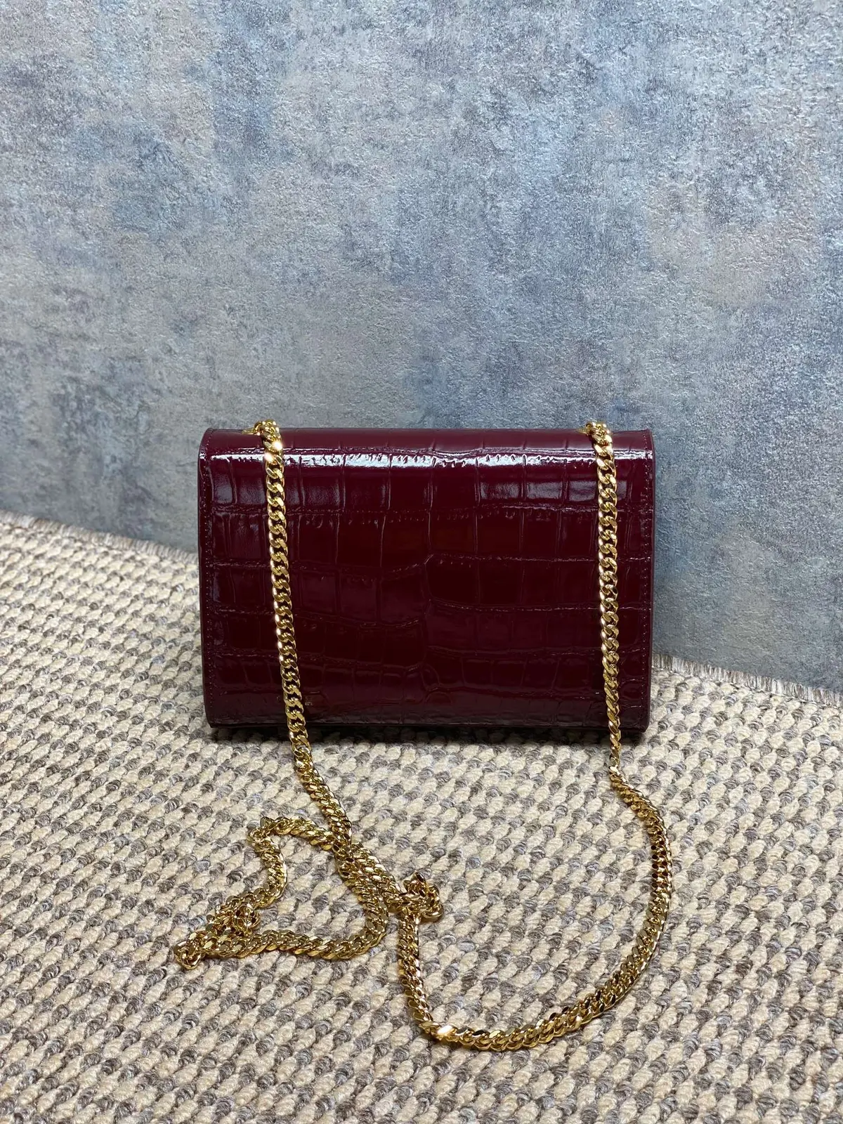 YSL Style White Leather Chain Bag Lookbook Reference image 2