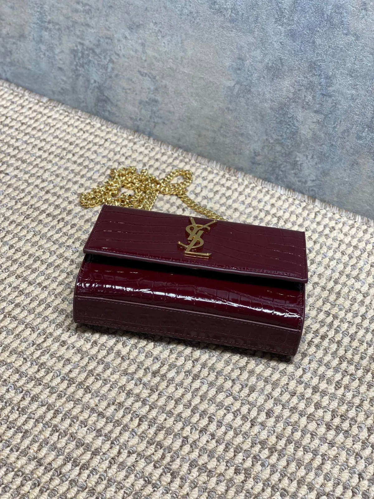 YSL Style White Leather Chain Bag Lookbook Reference image 3