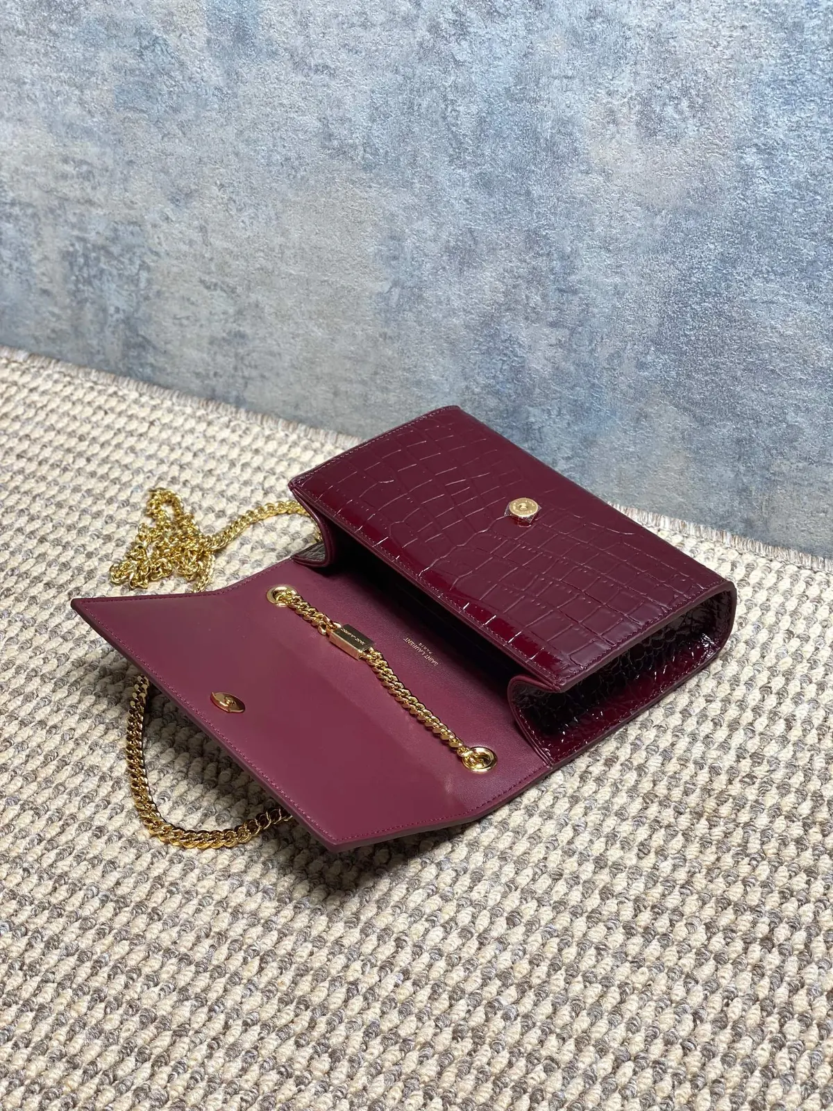 YSL Style White Leather Chain Bag Lookbook Reference image 5
