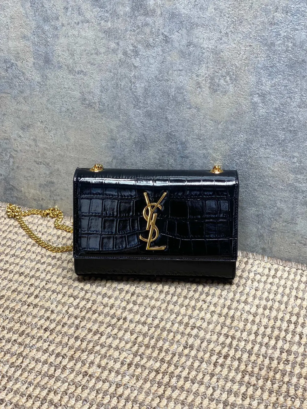YSL Style White Leather Chain Bag Lookbook Reference image 1