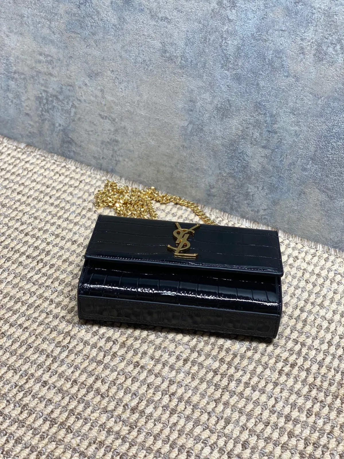 YSL Style White Leather Chain Bag Lookbook Reference image 3