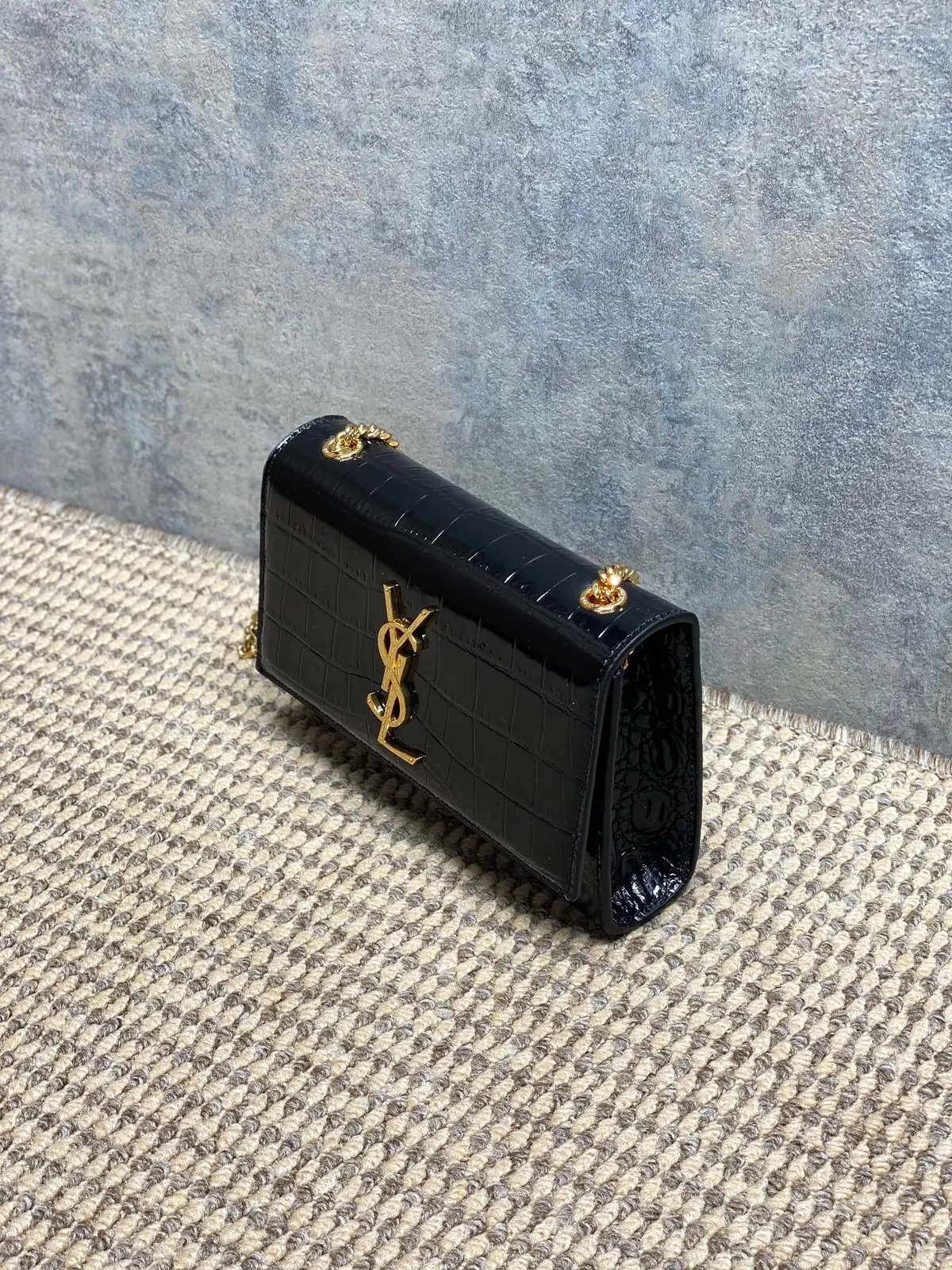 YSL Style White Leather Chain Bag Lookbook Reference image 4